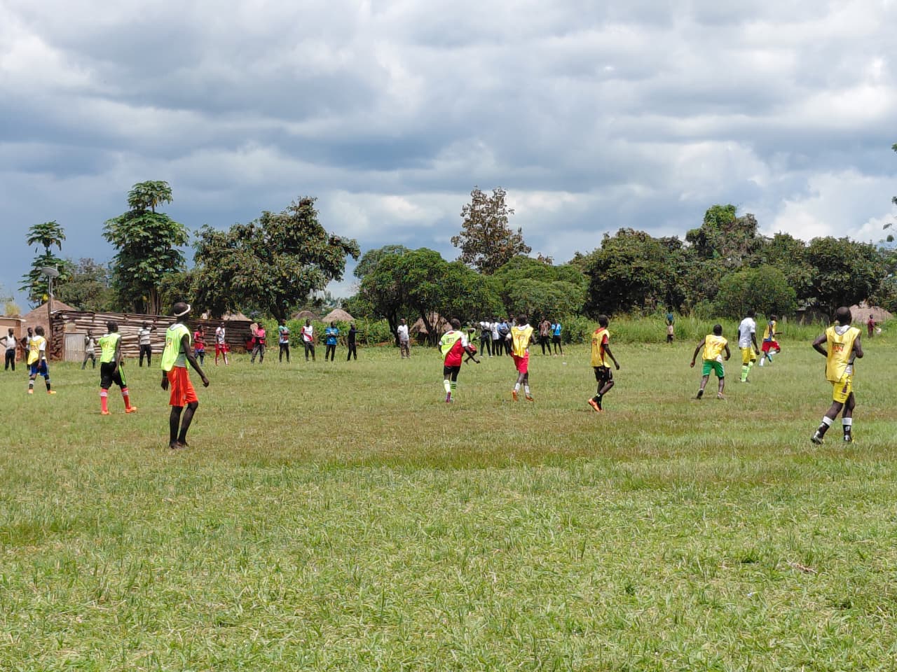 Boys playing sports